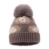 Cartoon Löwe Pompom Strickmütze: Fleecegefüttert, Warm, Ohrenschützend für Kinder (Herbst Winter).