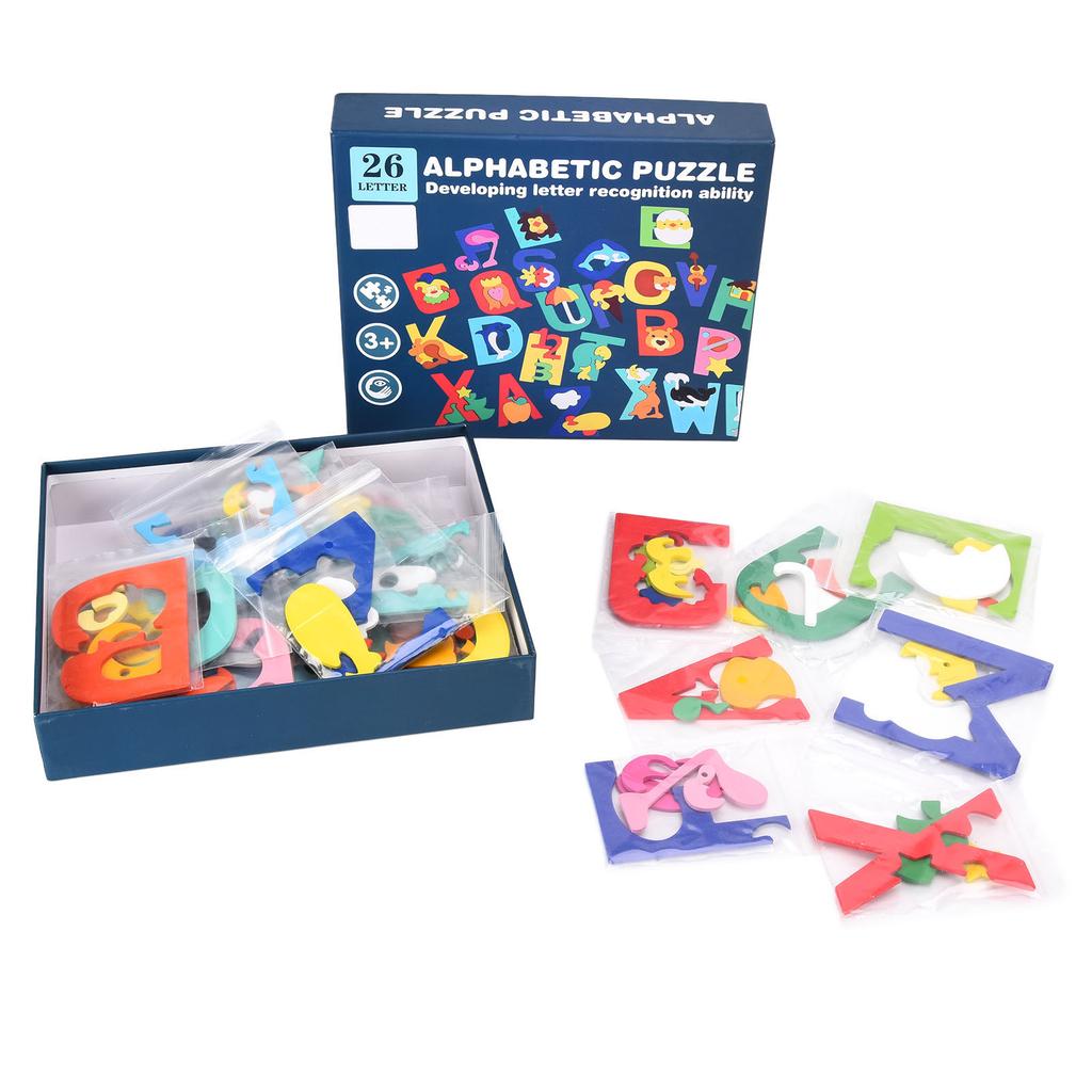 Alphabet Puzzle Toys 26 Letters Words Puzzles Toys Educational Learning Toys for Kids