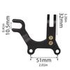 Bike Disc Brake Conversion Stainless Steel Mount Brackets Enhances Braking Power Easyly Assembly