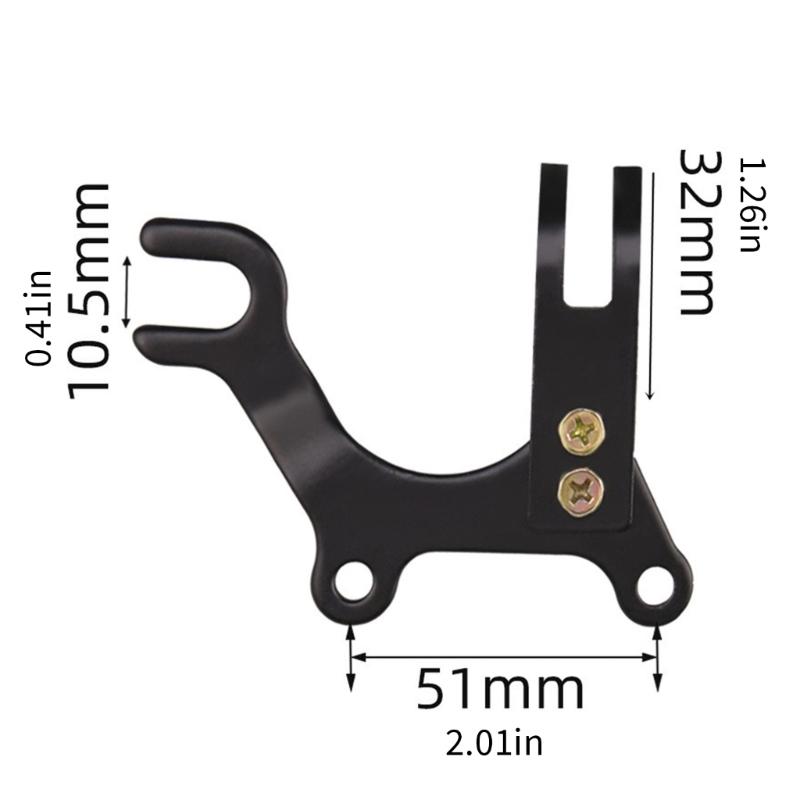 Bike Disc Brake Conversion Stainless Steel Mount Brackets Enhances Braking Power Easyly Assembly