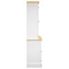 Highboard Corona 112 X 43 X 196 Cm Solid Mexican Pine Wood