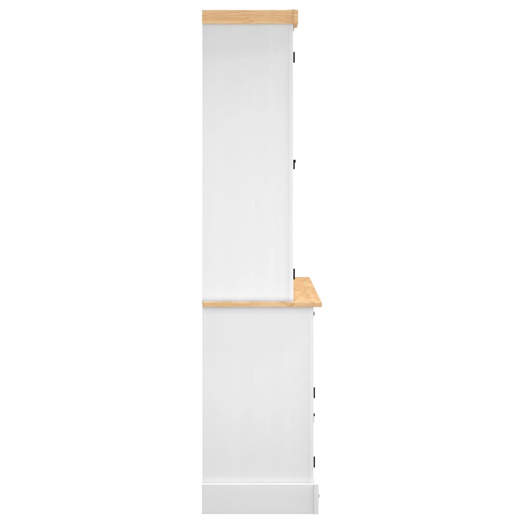 Highboard Corona 112 X 43 X 196 Cm Solid Mexican Pine Wood
