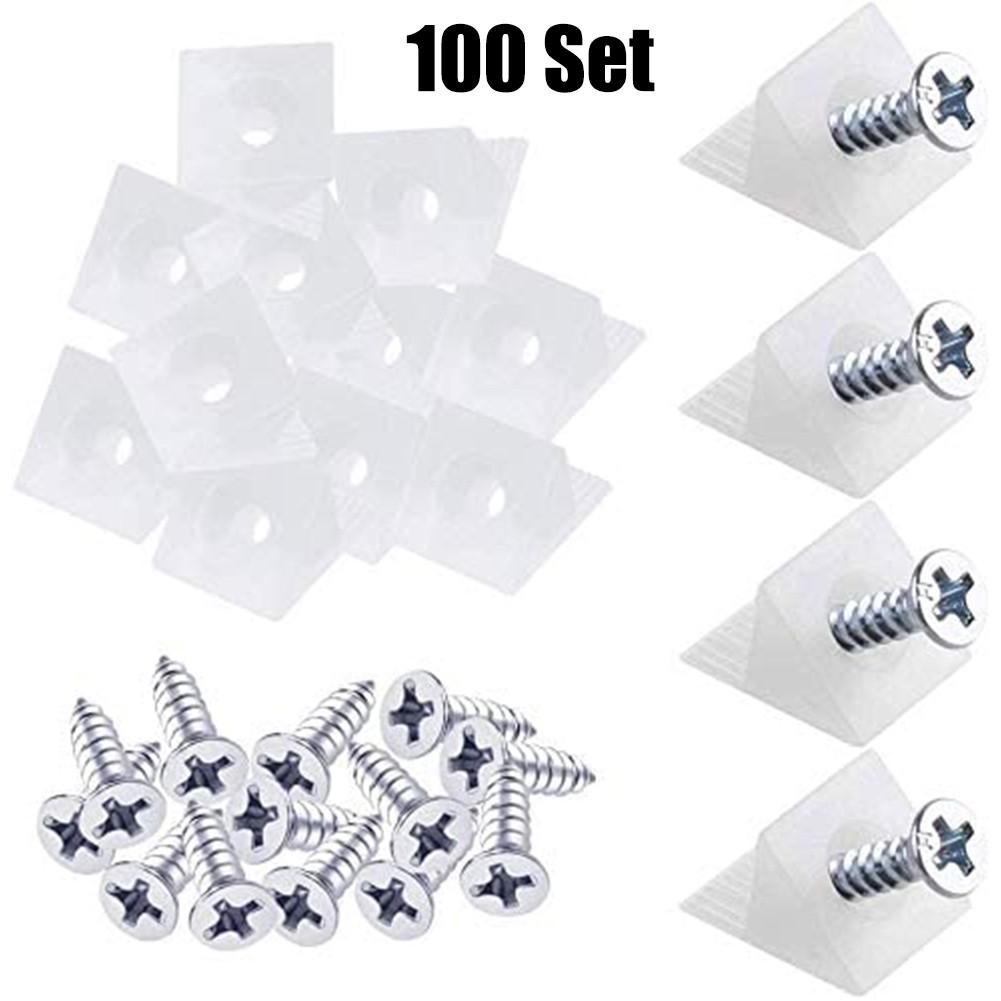 100 X Repair Fixing Drawer Chest Bottom Sagging Support Mending Mend Wedge Screw