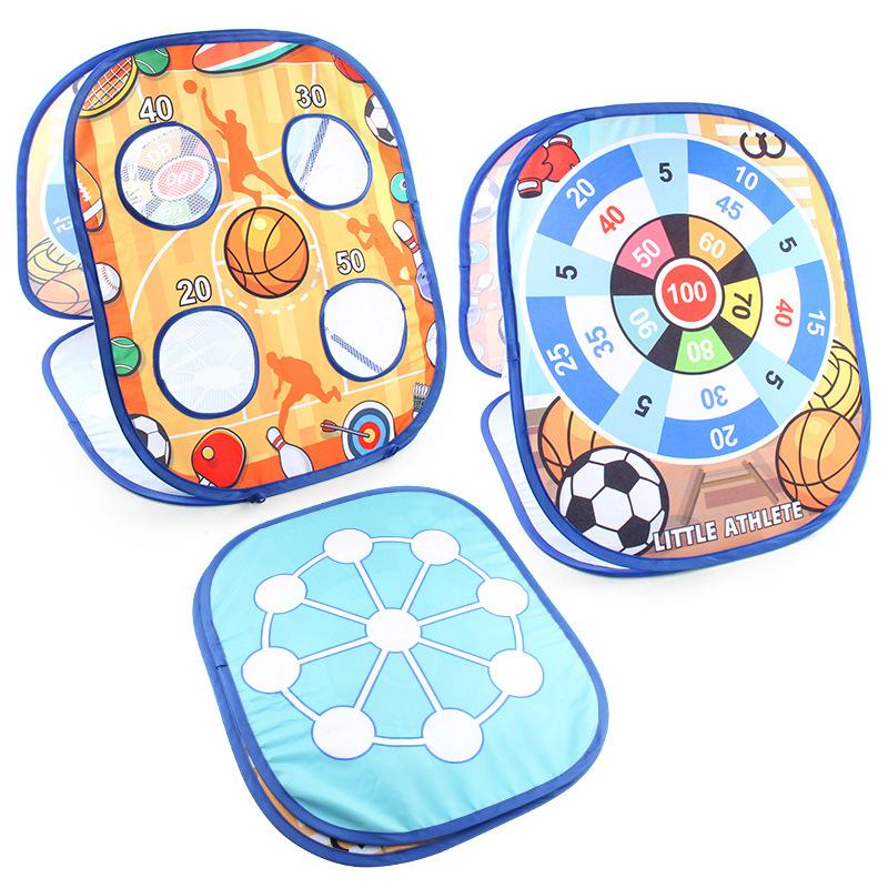 Children's Dinosaur Sandbag Throwing Game Tent Darts Sticky Ball Outdoor Parent-Child Interactive Game