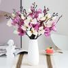 Lifelike Magnolia Bouquet 5 Prongs 20 Heads Artificial Flowers for Interior Decoration Choose from Various Colors