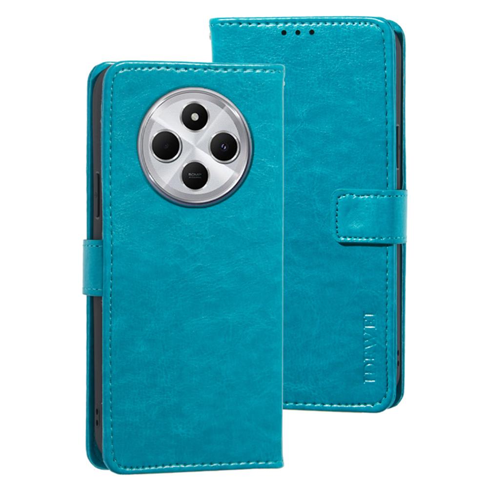 IDEWEI For Xiaomi Poco C75 4G/Redmi 14R 5G/14C 4G Stand Case Crazy Horse Texture Leather Phone Cover