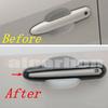 Carbon Fiber ABS Car Side Door Handle Cover Trim For Toyota Highlander -2025