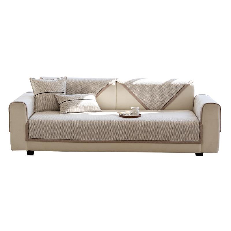 Living Room Light Luxury Simple Sofa Cushion Chenier Non-Slip Straight Row Sofa Cover Four Seasons Universal Breathable Sofa Cover
