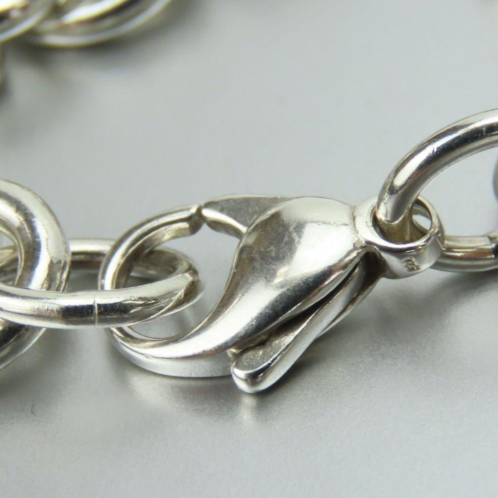 Used TIFFANY&Co. Bracelet Return To Heart Tag Color Splash Silver925 29.8g Silver TIFFANY & Co. Blue Accessories