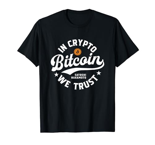 Bitcoin Satoshi Nakamoto In Crypto we trust Blockchain T-shirt