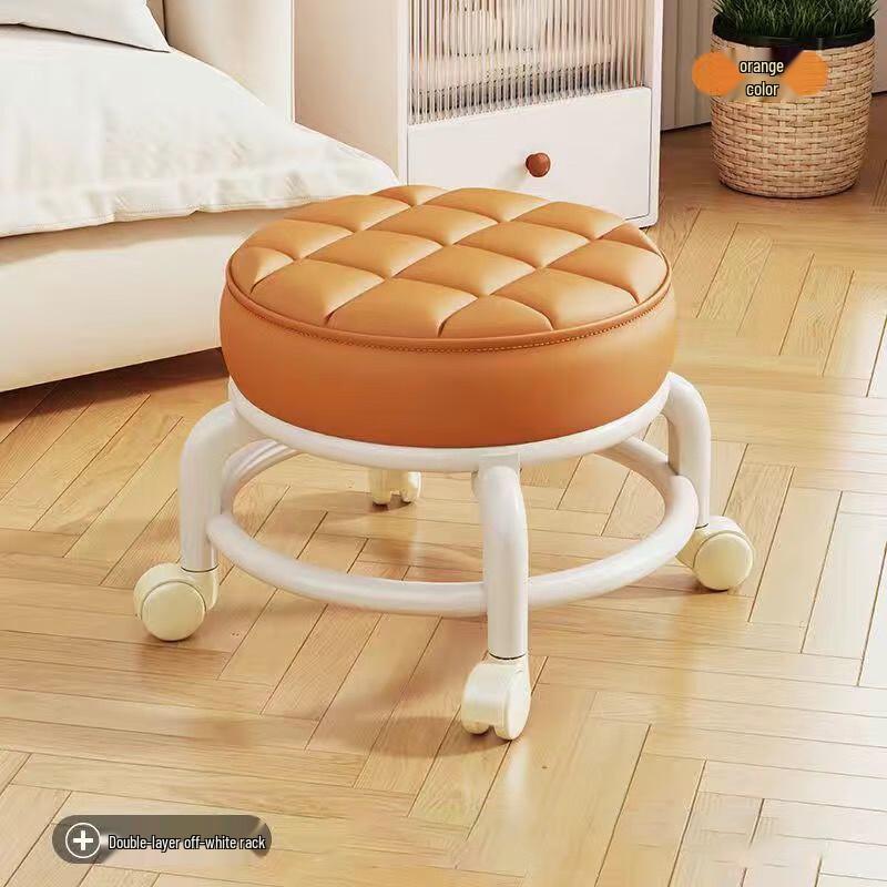 YouShu Multi-functional Rolling Stool with Thick Cushion