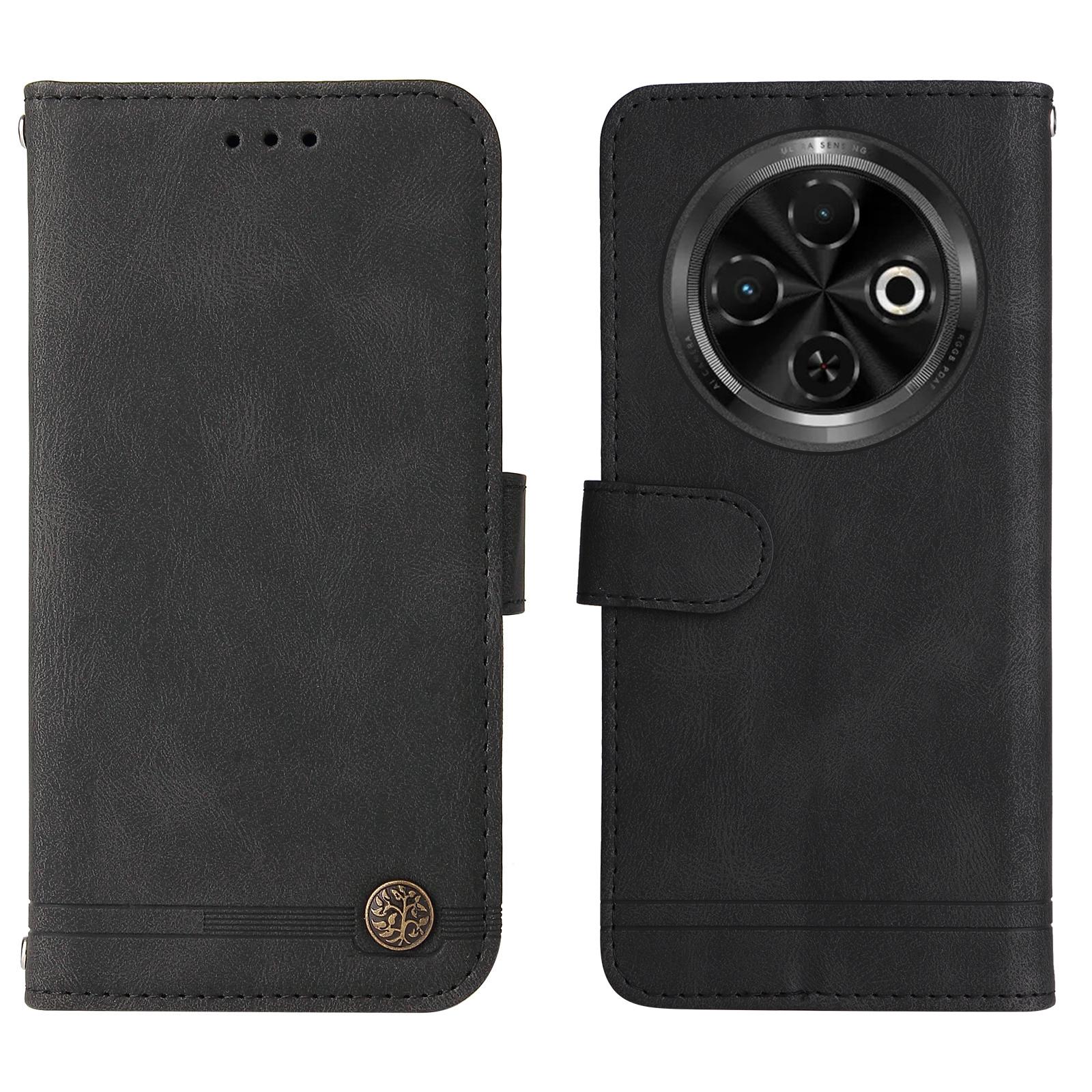 

For TECNO Spark 30C 4G Leather Wallet Cases Skin Touch Phone Cover Stand with Strap D