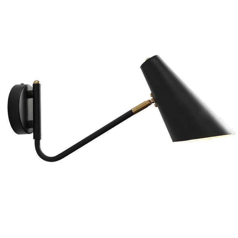 Nordycka Obrotowa Lampa Ścienna do Sypialni z Ramieniem