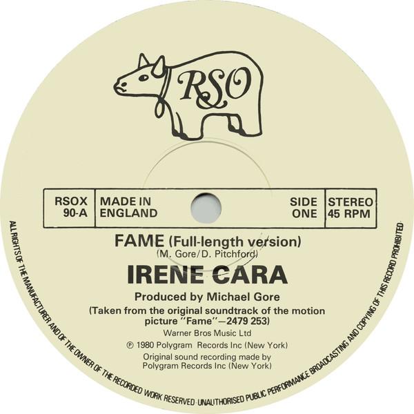 12inch Record IRENE CARA / CONTEMPORARY GOSPEL CH - Fame RSOX90 RSO 1982 UK Dance & Electronica Used