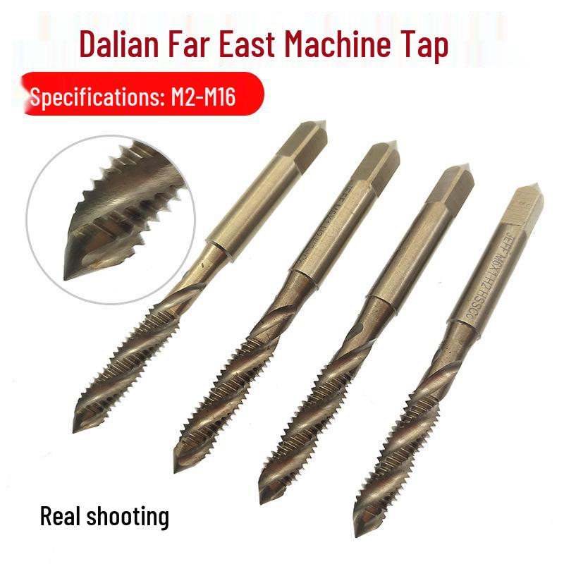 Cobalt-Infused Stainless Steel Spiral Flute Machine Tap