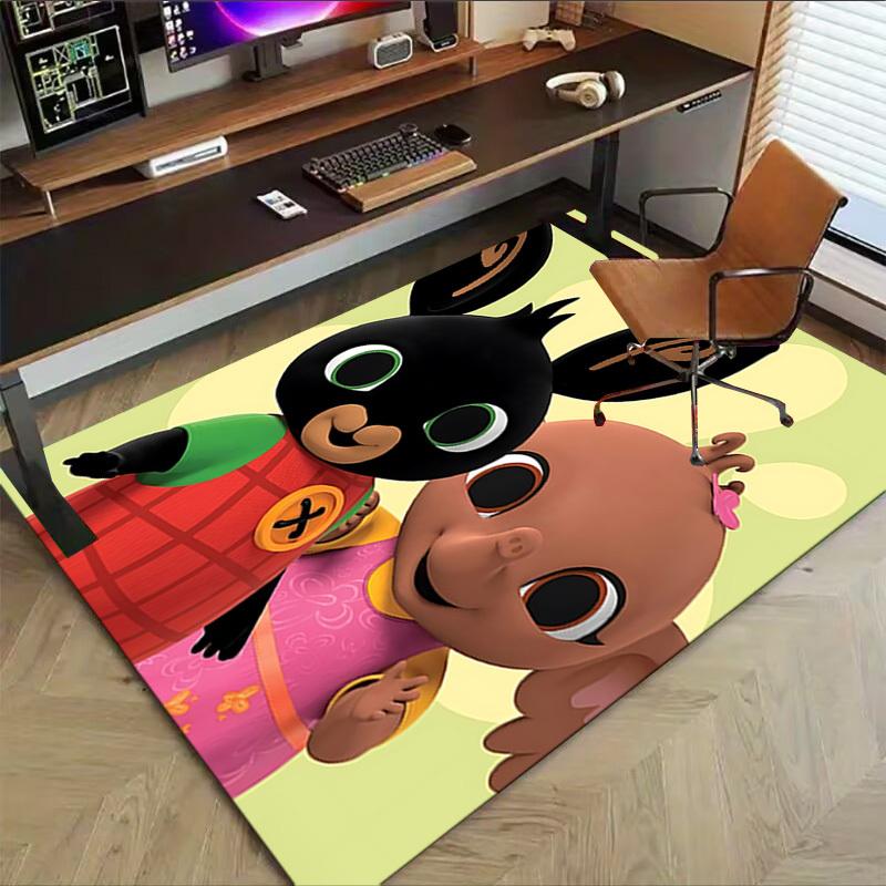 1PC rabbit girl Extra Large Non Slip Floor carpet, Office, family, bedroom, Studio Large Area Rug Indoor Rugs