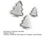 1/3Pcs Christmas Tree Silicone Mold DIY Handmade Hollow Xmas Tree Ornament Crafts Mold Gypsum Cement Epoxy Resin Casting Mold