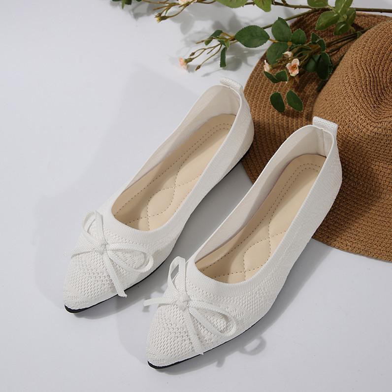 Summer 2026 New Style Pointed Toe Shallow Mouth Breathable Comfortable Casual Flats Shoes Wear-resistant Non-slip Loafers Women
