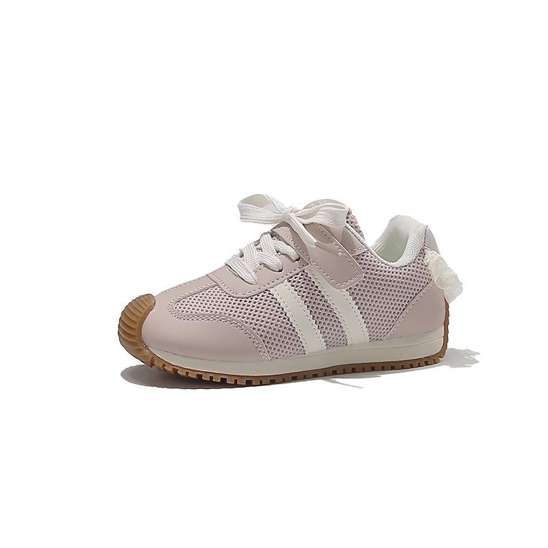 Girls' princess sneakers2026Spring and summer mesh lace running shoes and casual shoes for little girls and older children