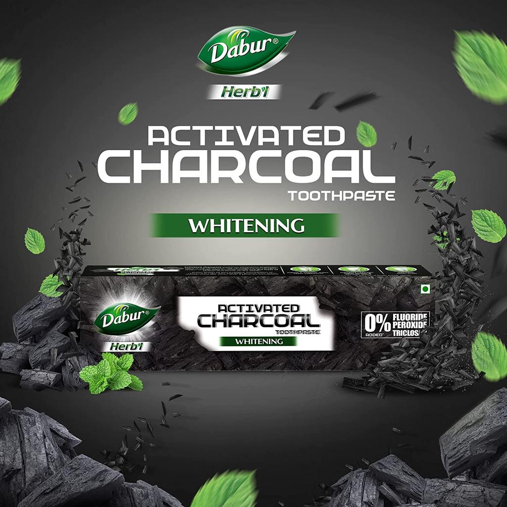 Dabur Herb’l Activated Charcoal & Mint (Black Gel) Pack of 360g (120g*3)