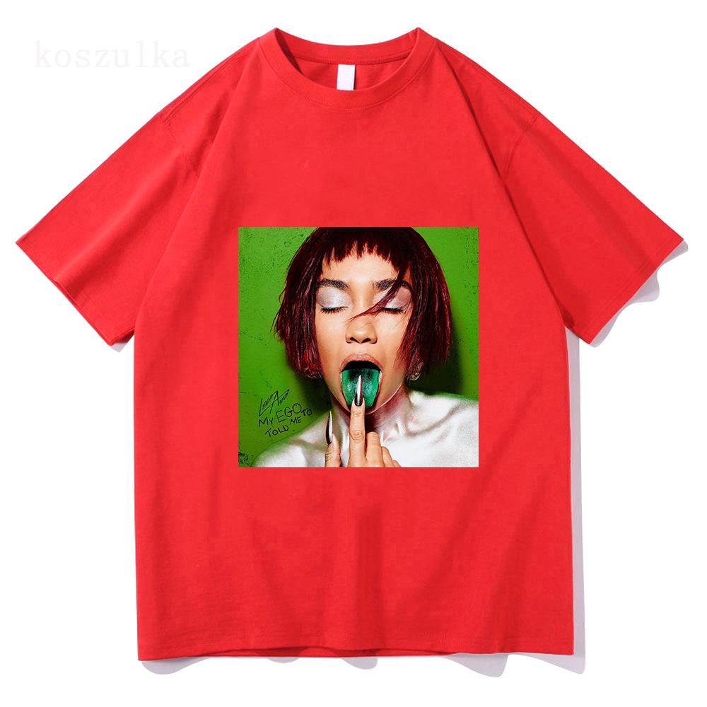 Fashion MY EGO TOLD ME TO Album Print Tshirt LeighAnne Pinnock Graphic Tshirts Loose Women T Shirt Streetwear Tees Tops