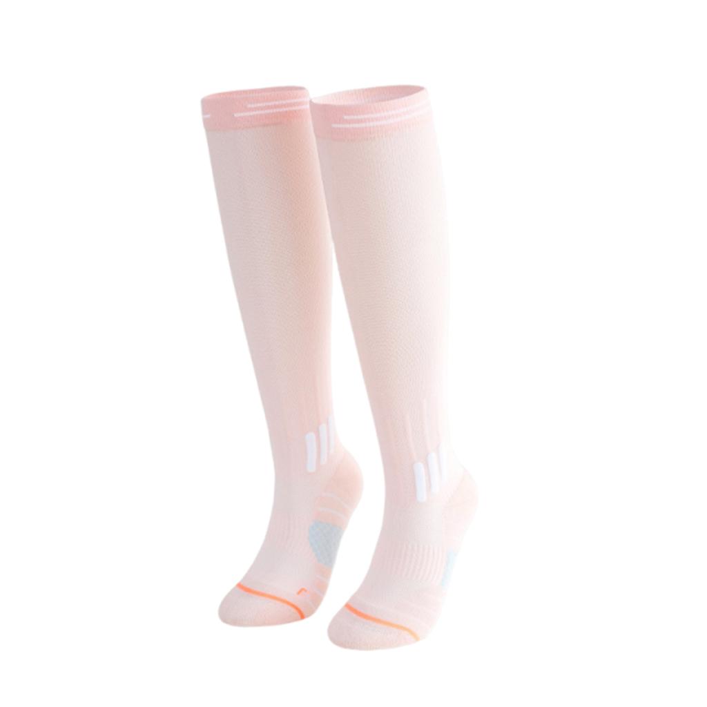 Women's Spring And Summer Knee-High Functional Compression Socks For Skippinged Rope, Aerobics And Pressure Sports