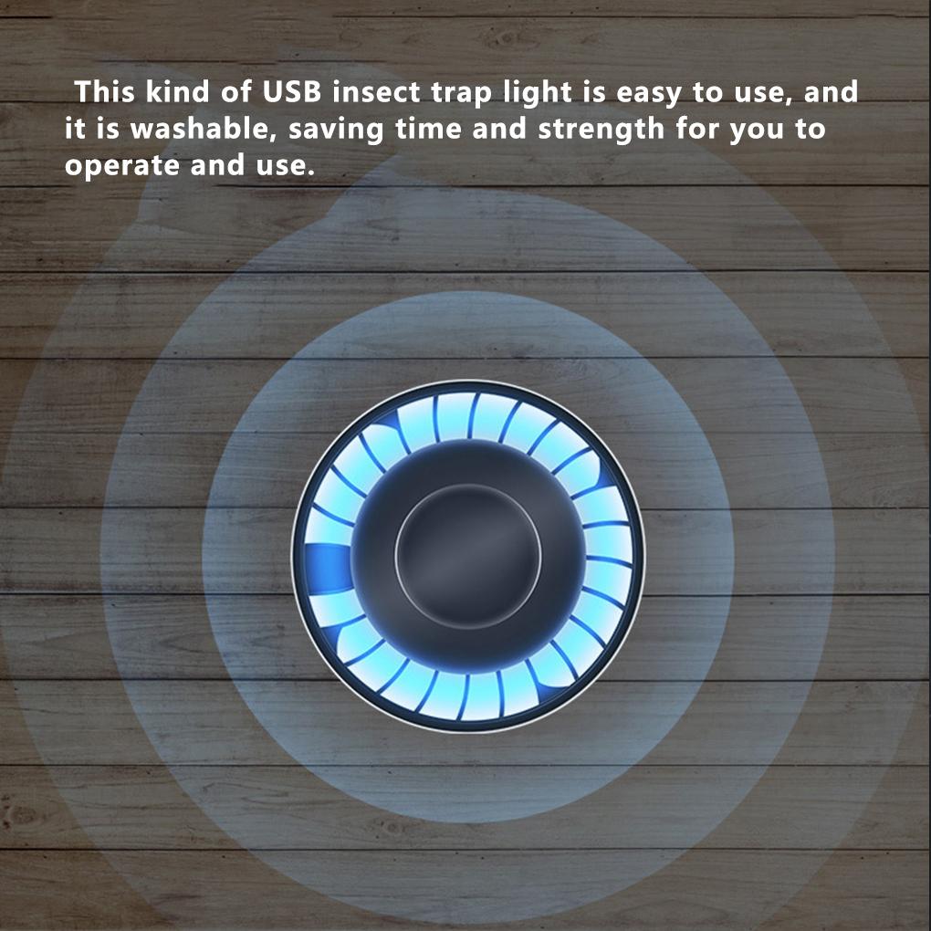 Electric LED Mosquito Lamp Anti Mosquito Trap USB Rechargeable