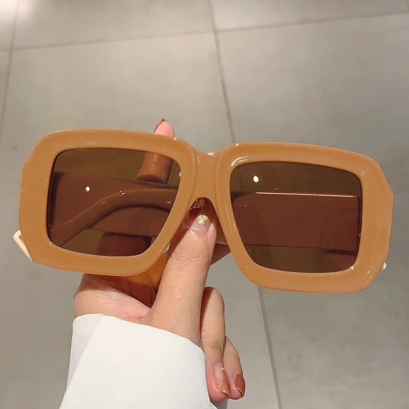 Big Frame Square Chessboard Grid Sunglasses Women For Men Luxury Brand Designer Sun Glasses Vintage Pink Punk Shades Uv400