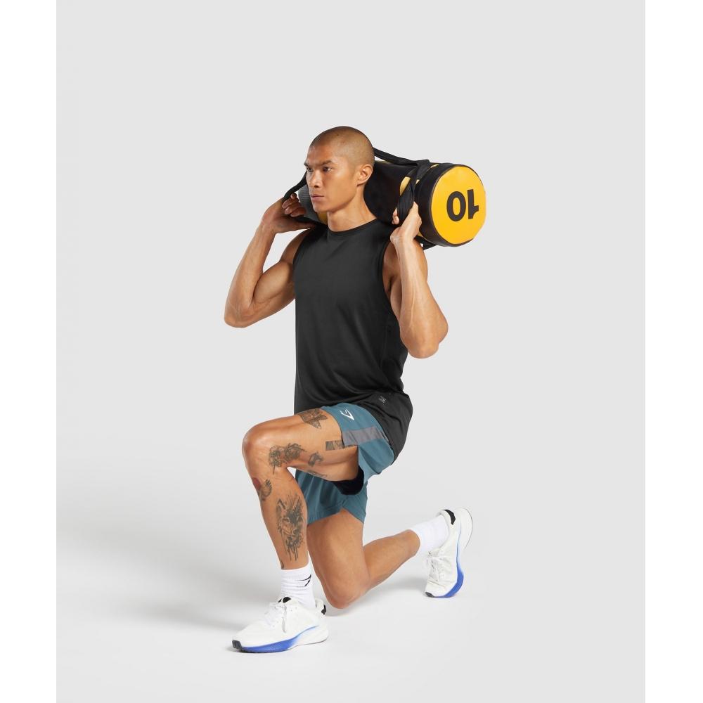 Gymshark Sport  7  Shorts Cargo Blue Dark Grey A1b3l Uczr