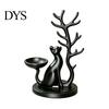 Bedroom Dresser Decor Cute Cat Tree Branch Jewelry Organizer, 3D Printed Earring Bracelet Hair Decorative Trinket Tray Tie Storage Holder, Display