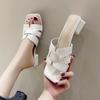 Mode Sommer Hausschuhe Damen Luxus Outdoor Strand Flip Flops Weibliche Flache Sandalen Frau Trend Design Pantoletten Schuhe Übergröße 43
