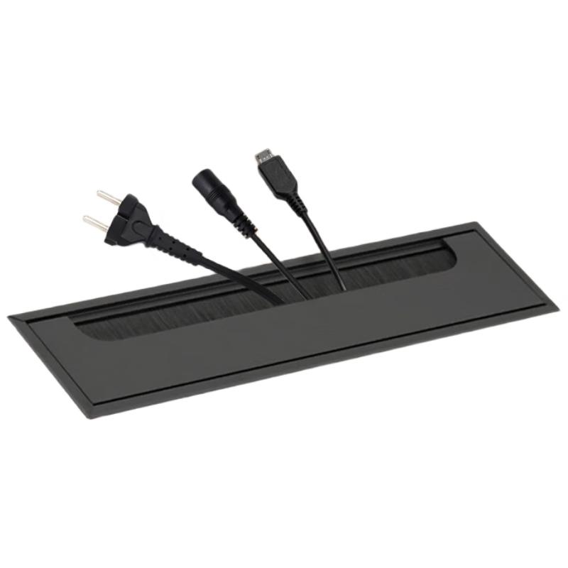 Aluminum Alloy Desk Cable Organizer Box чёрный