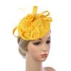 Sweat Bands for Mens Head Elegant Solid Color Bow Floral Ladies Hair Accessory With Feather Detail Convertible Fascinator