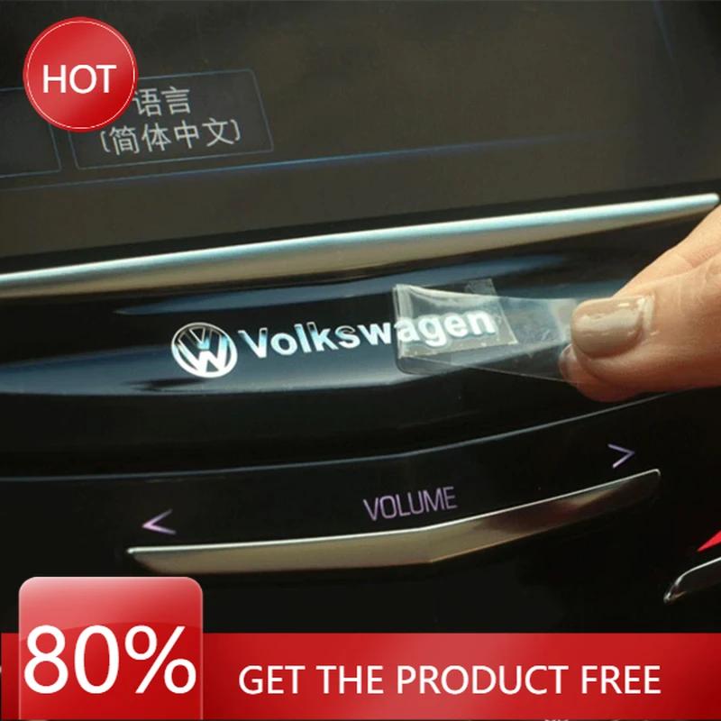 

2025 Hot Car Metal Emblem Wiper Stickers Reflective Decor Decals For Volkswagen GOLF 5 Tiguan Polo Golf 6 Golf 7 Jetta Accessor 4cm 2pcs