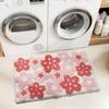 Flauschiger Tufting-Teppich Badezimmer-Fußmatten Saugfähige Fußmatte Blume Haushalts-Fußmatten Teppich Toilettentür Badezimmer Rutschfester Teppich