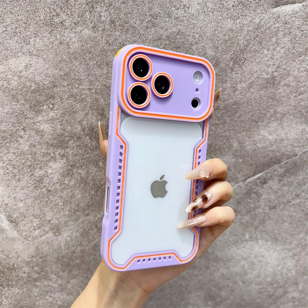 New Transparent Glass Fashion Phone Case for iPhone 17 Pro Max Air 16 Pro 15 14 13 12 11 Shockproof Protection Change 17 Series