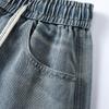 Men's American Retro Elastic Waist Loose Wide-Leg Jeans