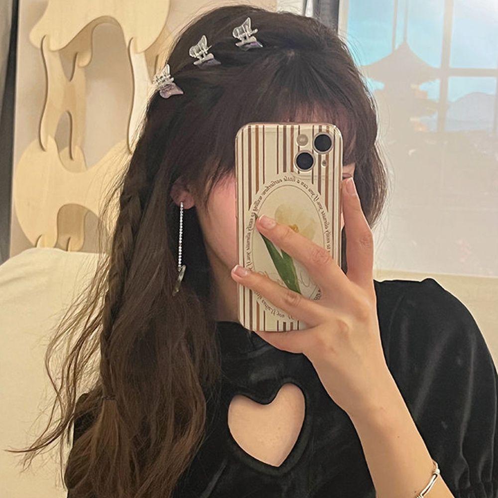 Temperament Women Hair Accessories Transparent Hair Claw Korean Style Hair Clip Small Side Clip