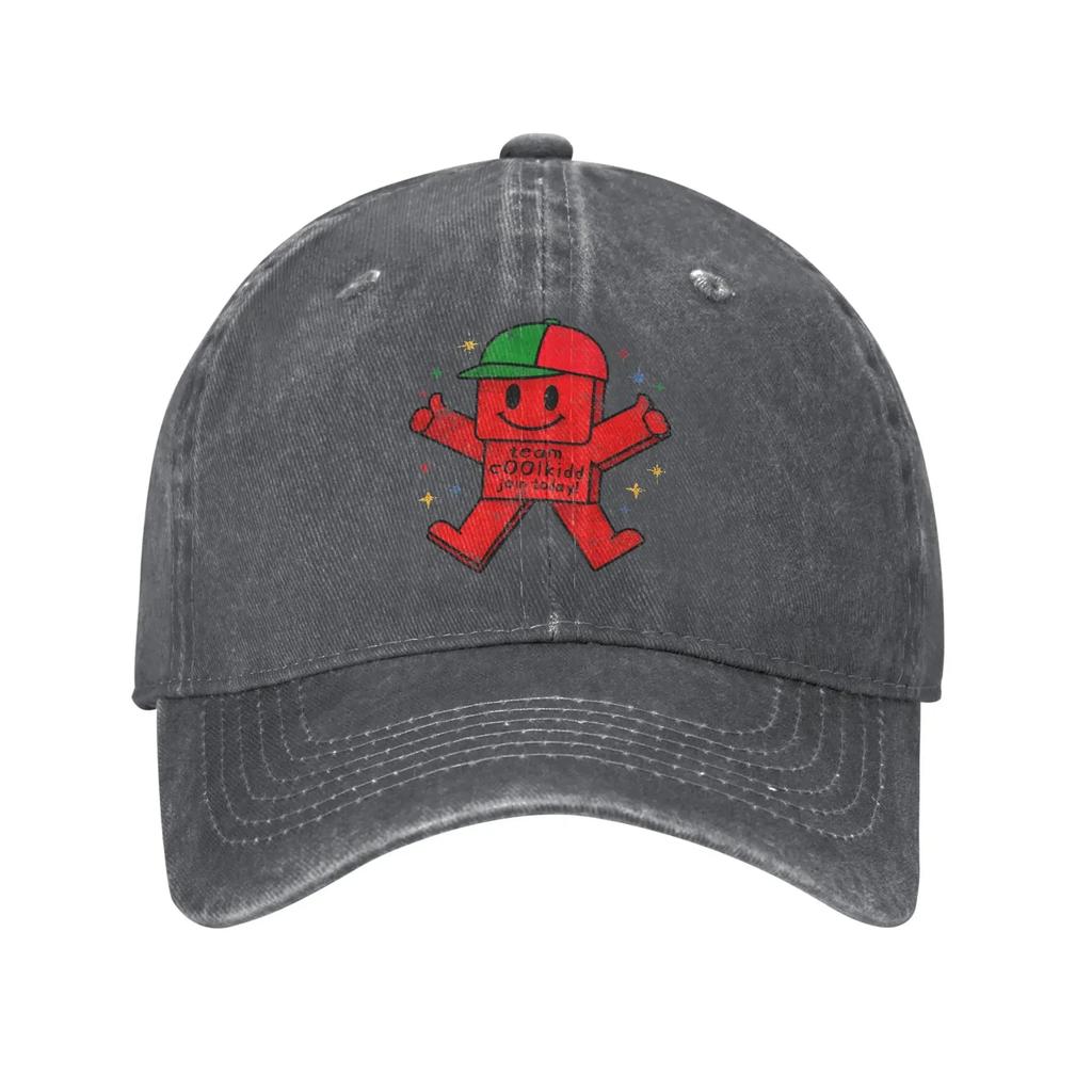 Team Coolkidd Join Today Gamer Gaming Baseball Cap Sun Gym Adjustable Washed Trucker Hat Men Adult Fitted Retro Snapback Cap