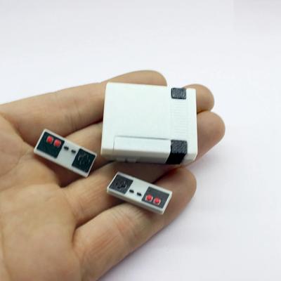 1/12 Dollhouse Miniature Game Console Mini Nostalgic Red And White Machine TV Game Console Model Doll Accessories Toys