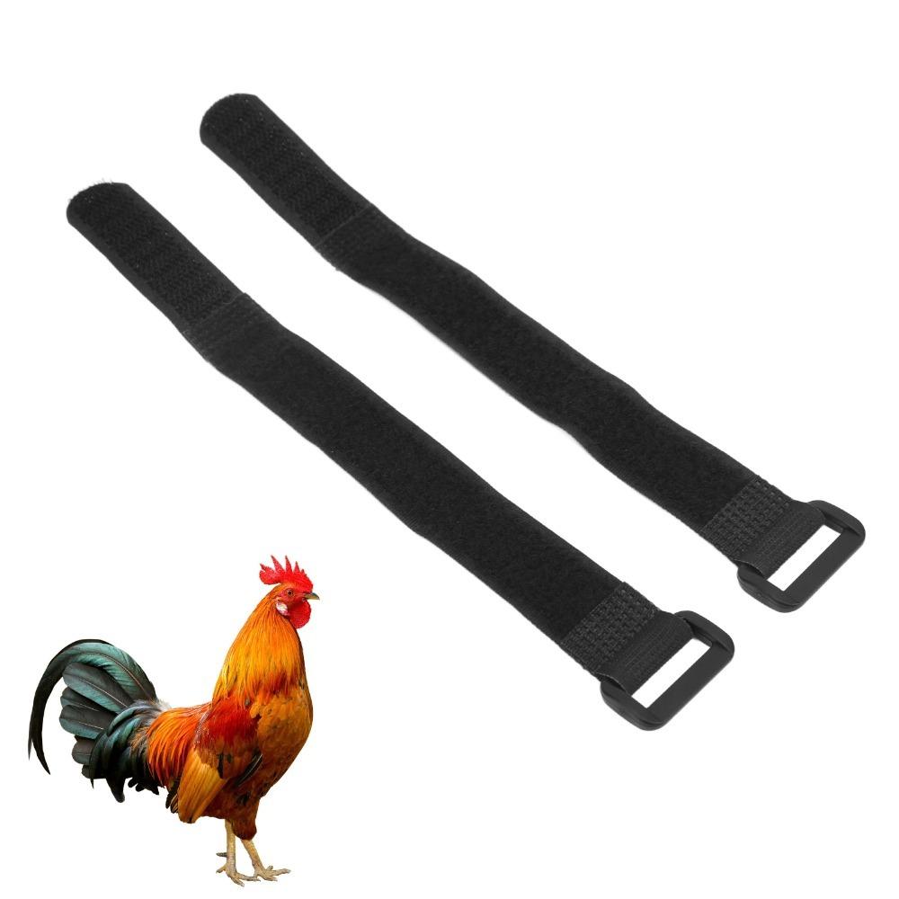 2pcs Nylon Chicken Collar Durable Chicken Neckband Practical Rooster Collar  For Roosters