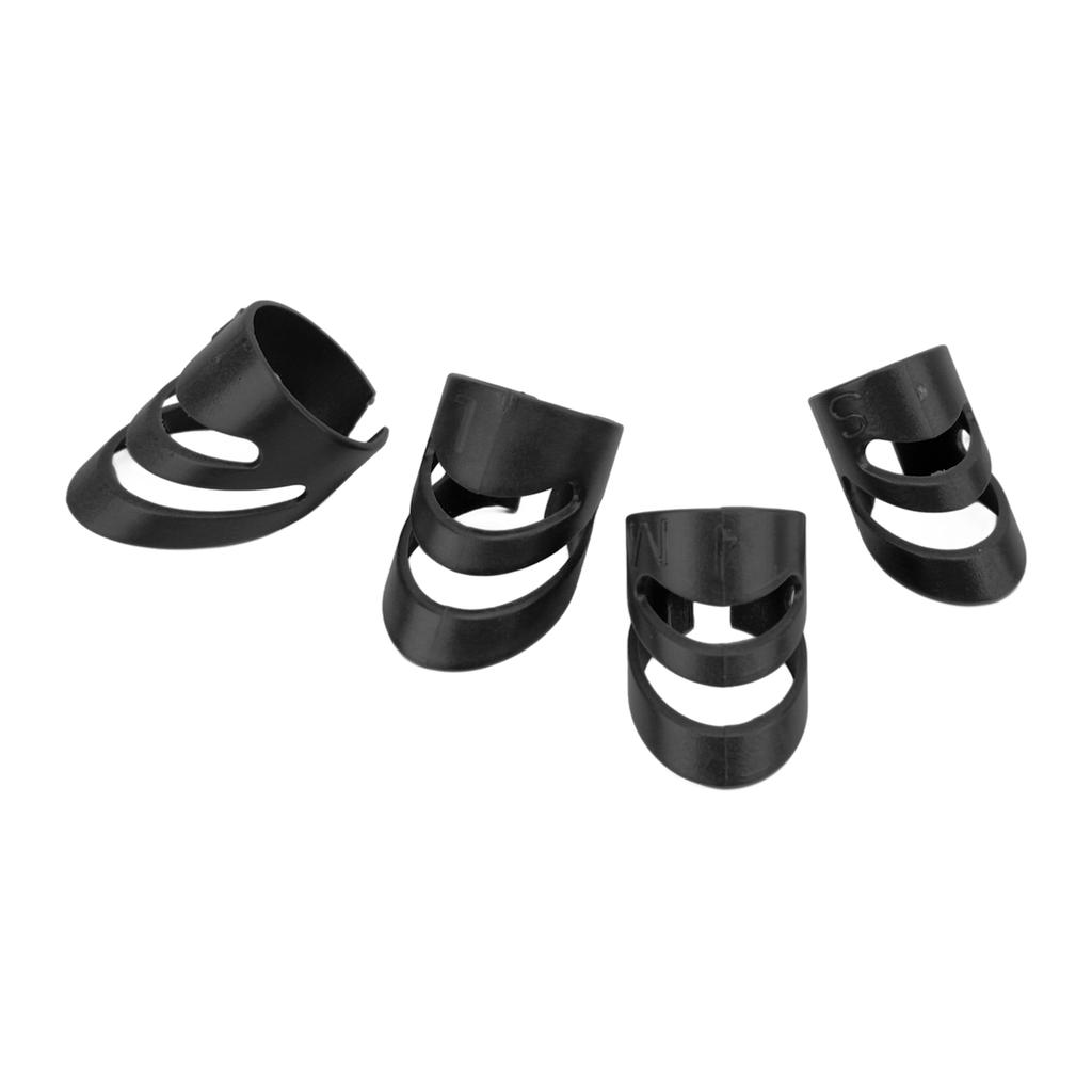 4Pcs Guitar Finger Pick Fingertip Protector Instrument Accessory Set Kit for Bass Banjo