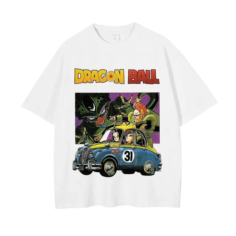 

Dragon Ball Армия Красной Ленты Машина Винтажный Манга Принт Свободная Футболка | Повседневный Топ Унисекс 4XL