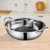 Chinese Shabu Pot Divided Soup Double Flavor Hotpot for Cooking