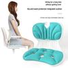 Ergonomic Lumbar Support Cushion & Posture Corrector with Cervical Traction for Office Use