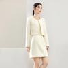 Elegant Pearl Lace Jacket & Cami Dress Set