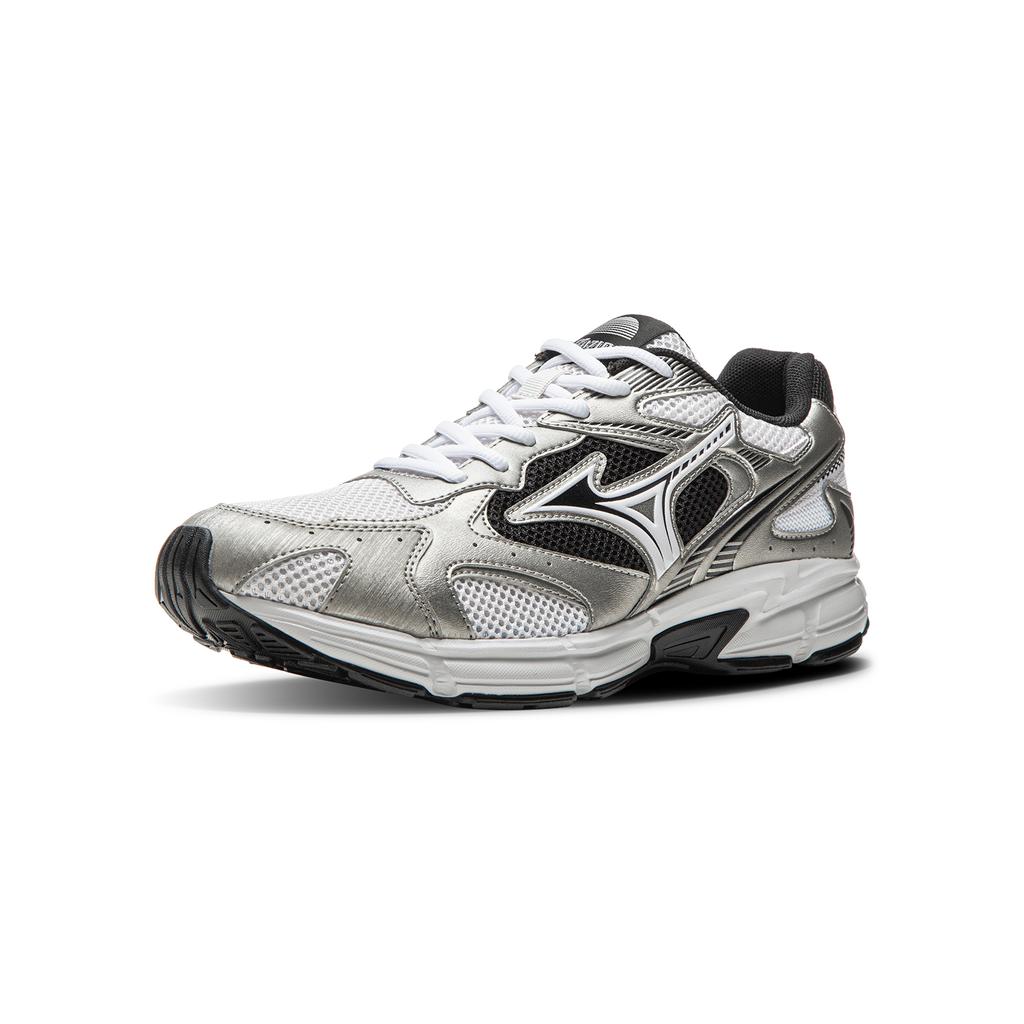 Mizuno Speed 2K Retro Sport Komfortabel Atmungsaktiv Vielseitig Niedrig geschnitten Laufschuhe Unisex Sneaker Schwarz Silber D1GH252904