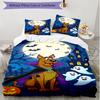 3pcs Duvet Cover Set (1*Duvet Cover + 2*Pillowcase, Without Core), Scooby Print Soft All‑Season Bedding Set, Home Bedroom Decor Gift