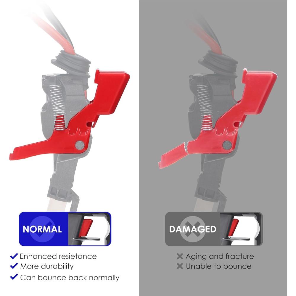Trigger Switch Button Replacement Parts for Dyson V7 V8 SV11 SV11 Vacuum Cleaner, Red Power Switch Button Repair Parts