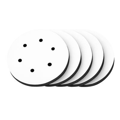 2pcs/5pcs Durable 6 Holes Interface Cushion Pad 150mm Diameter 6 Inch Sanding Pad Interface Buffer Sponge Pad Metal Polishing